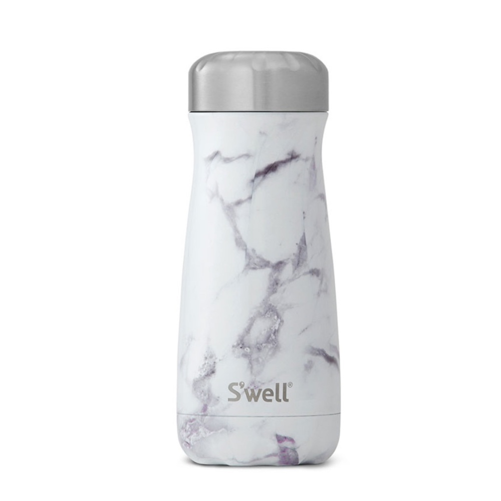 S’well Traveler, Stainless Steel - White Marble
